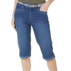 Gloria Vanderbilt denim Jean long shorts capris